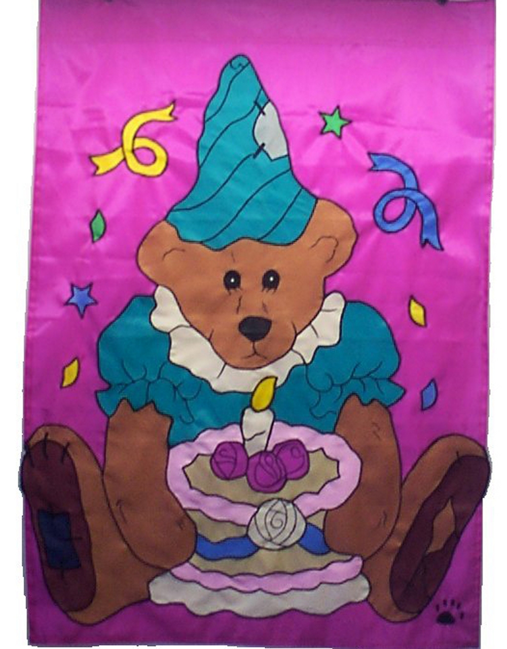 BAILEY'S BIRTHDAY Applique House Flag