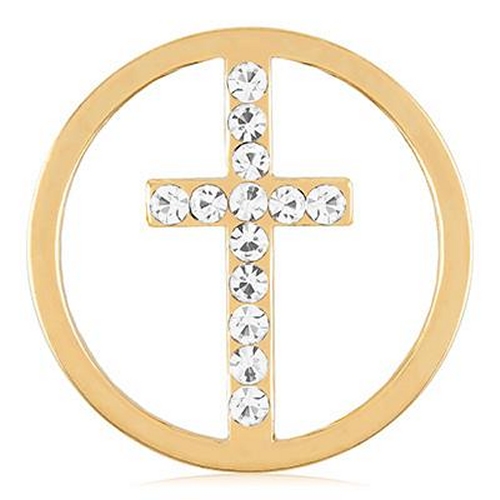 Stone Cross Coin (Gold)