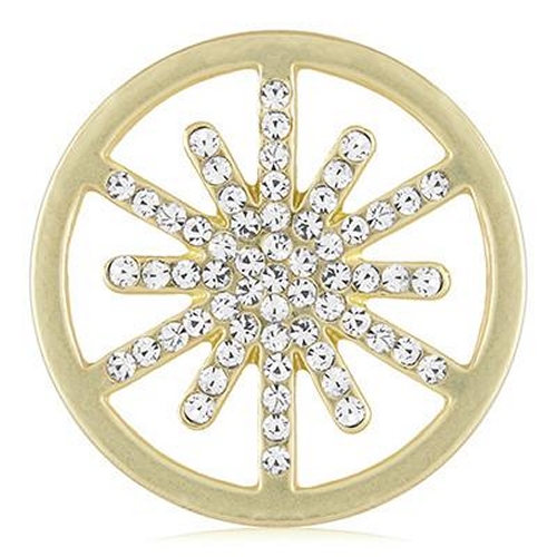 Starlight with Clear Stones Coin (Gold)