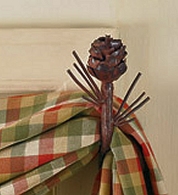 Pine Cone Curtain Hooks