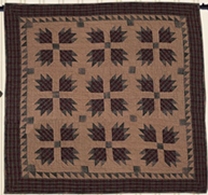 BEAR'S PAW  Large Wall Hanging/Throw Tea Dyed