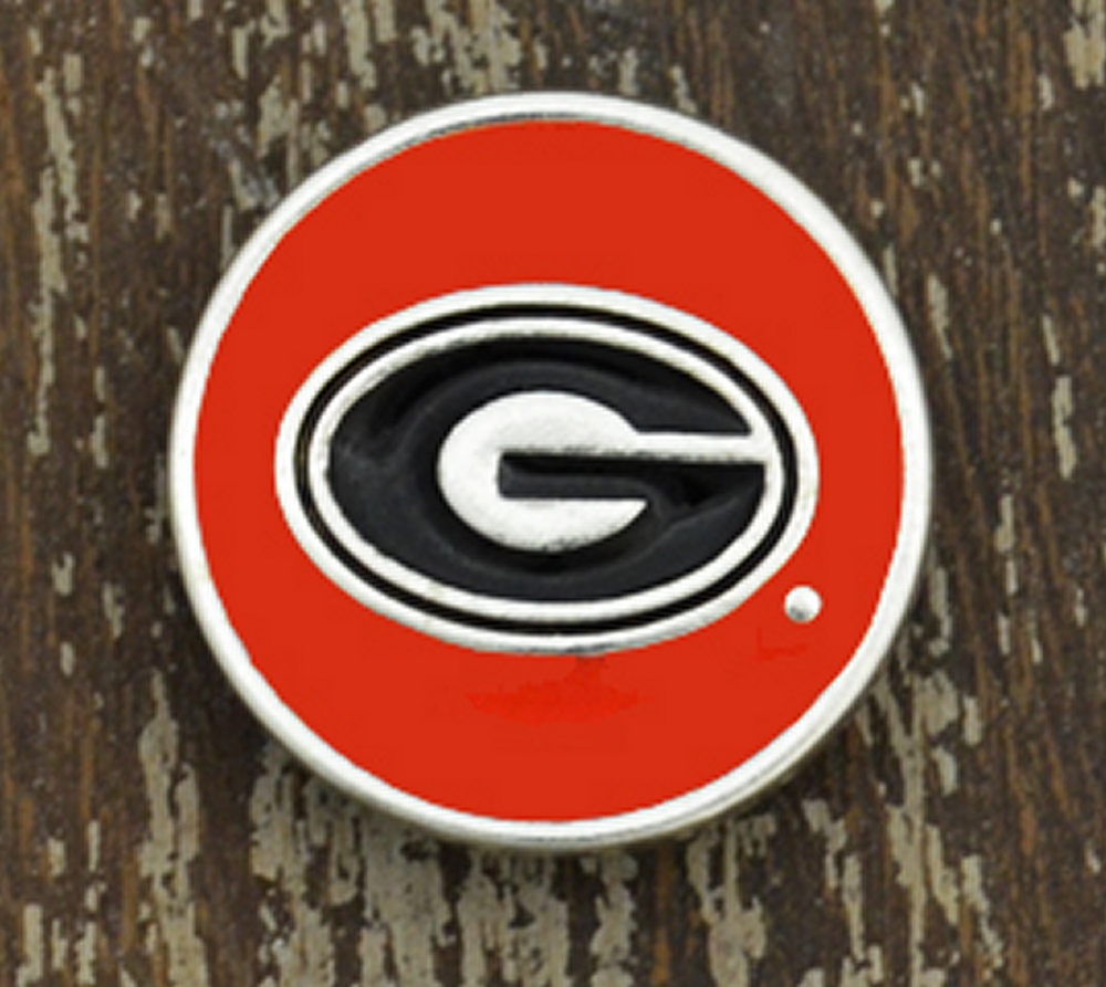 GEORGIA BULLDOGS SNAP CHARM