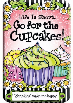 EAT CUPCAKES MAGNET