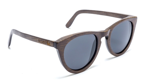 Women's Brown Alani Sunglasses w/Smoke Polarized Lenses