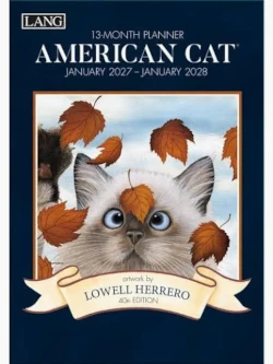 American Cat 2027 Lang Monthly Planner