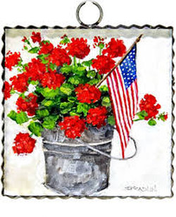 Gallery Bucket of Geraniums