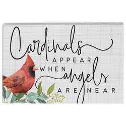 Cardinals Appear Wooden Sign