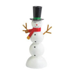 Large Snowman Taper Holder