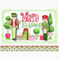 Merry Nutcrackers Luxe Christmas Cards