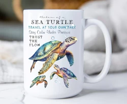 Coastal Sea Turtle Wisdom Ocean Mug