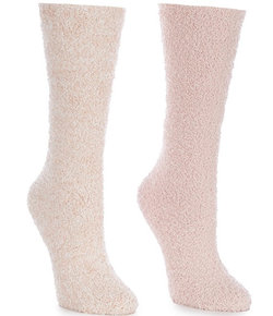 Cozychic 2 Pair Sock Set Dusty Rose Multi