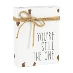 The One Jute Block Sign