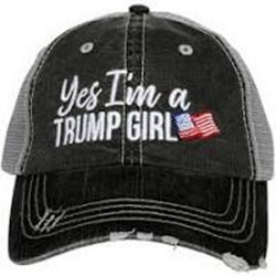 "Yes I'm A Trump Girl" Women's Trucker Hat