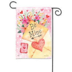 Valentine Flowers Garden Flag